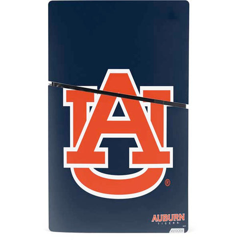 Auburn University Logo Blue PS5 Slim Digital Edition Console Skin